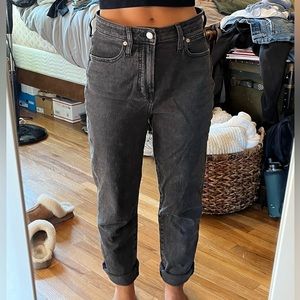 Madewell black mom jeans